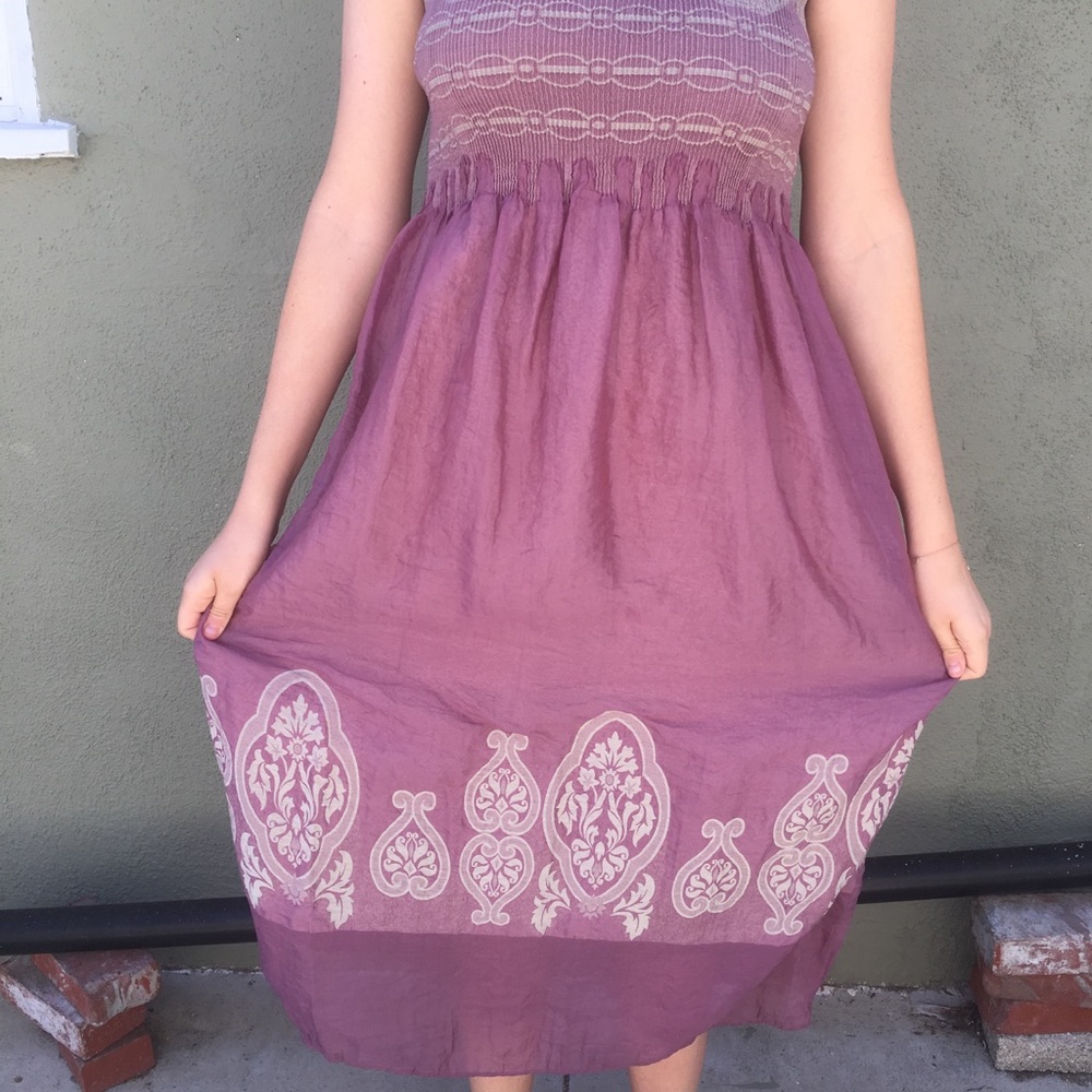 Dress/Sundress Vintage Freepeople-Like Long Silky